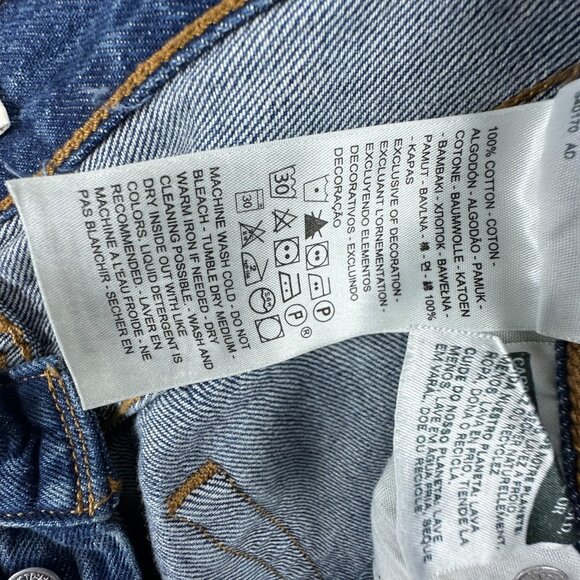 Levis Jeans Wedgie Straight Leg Distressed Mid-Rise Light Wash Size 29 - Picture 14 of 15